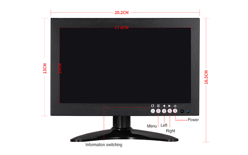 industrial monitor metal frame monitor
