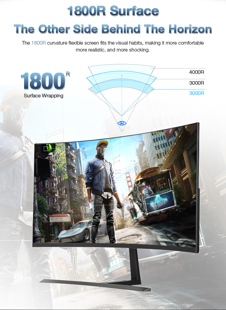 gaming monitor curved 4k